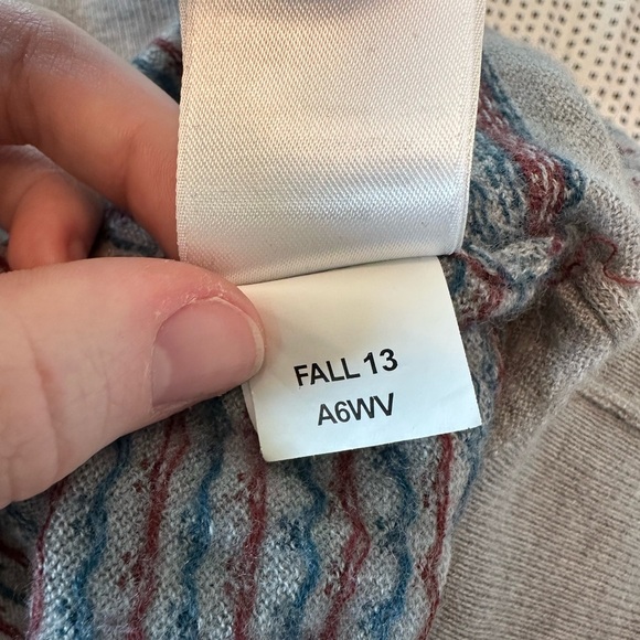 NORTH FACE Long Sleeve Nordic Sweater Womens Wool Blend Gray Y2K Sz L #1727 - Picture 6 of 9